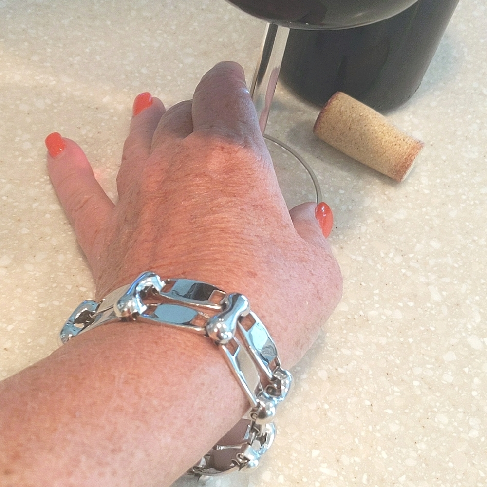 Silver tone bracelet